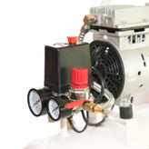 کمپرسور 10 لیتری بیصدا بدون روغن محک مجهز به شیر برقی HSU550-10L